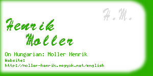 henrik moller business card